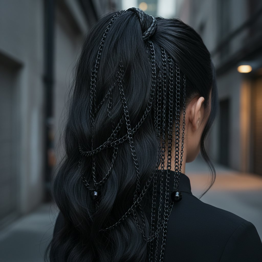 Gothic Glamour Ponytail