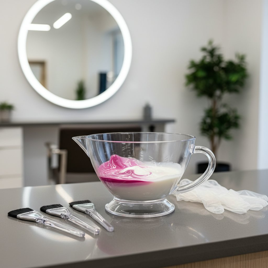 Clear Acrylic Hair Color Bowl