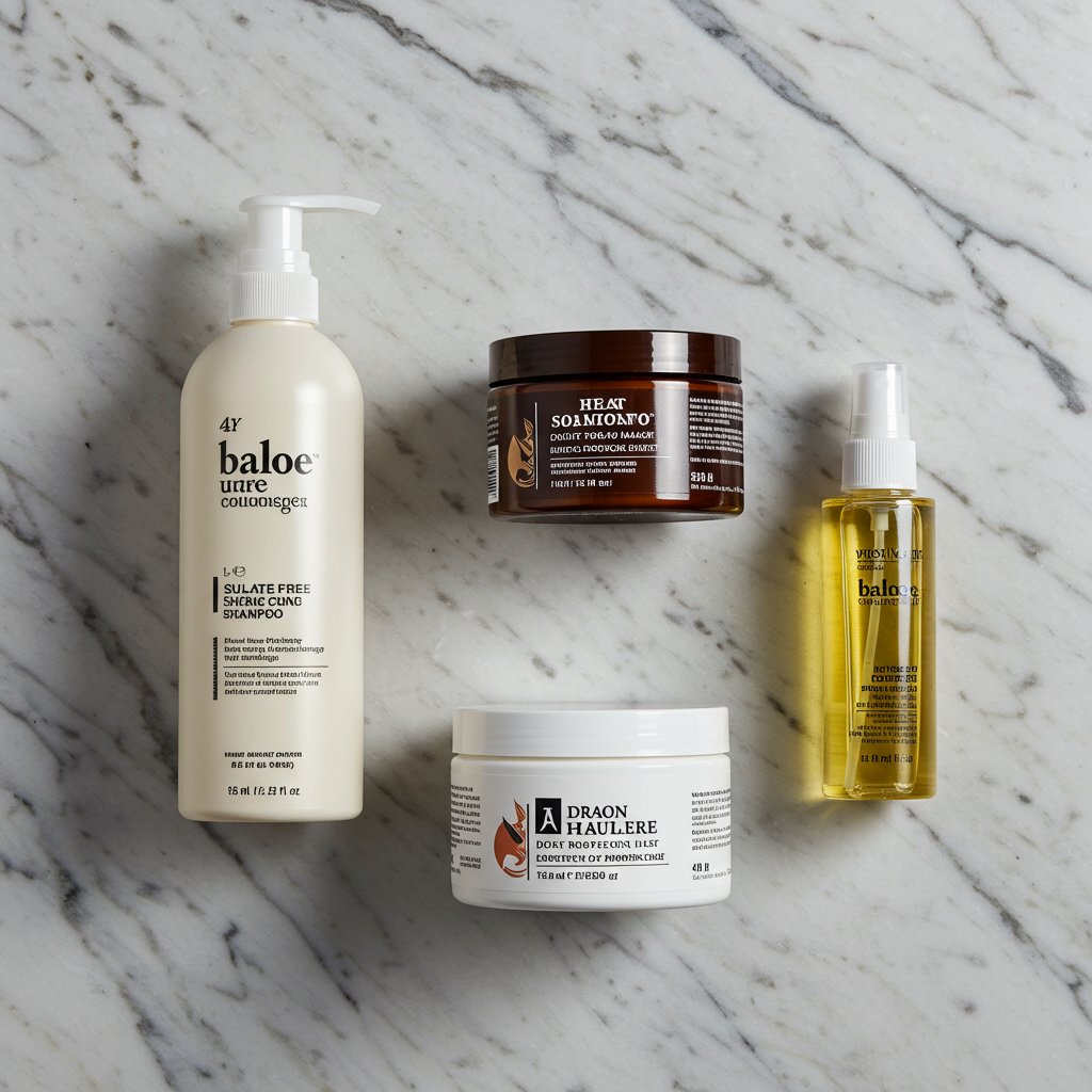 Color Safe Hair Products Flatlay