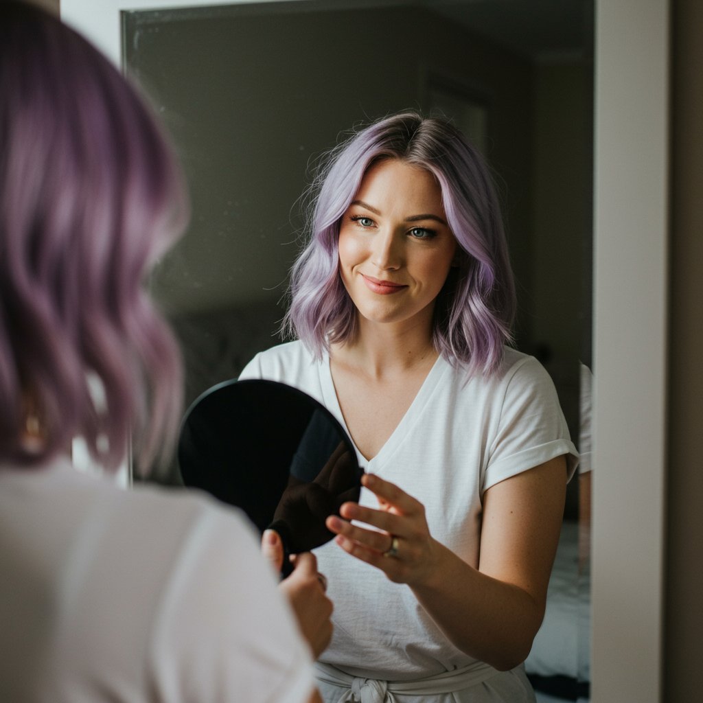Confident Woman New Hair Color
