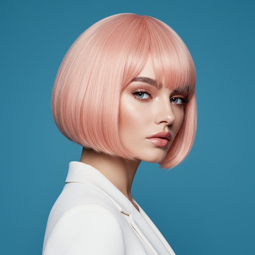 Peach Fuzz Pastel Bob