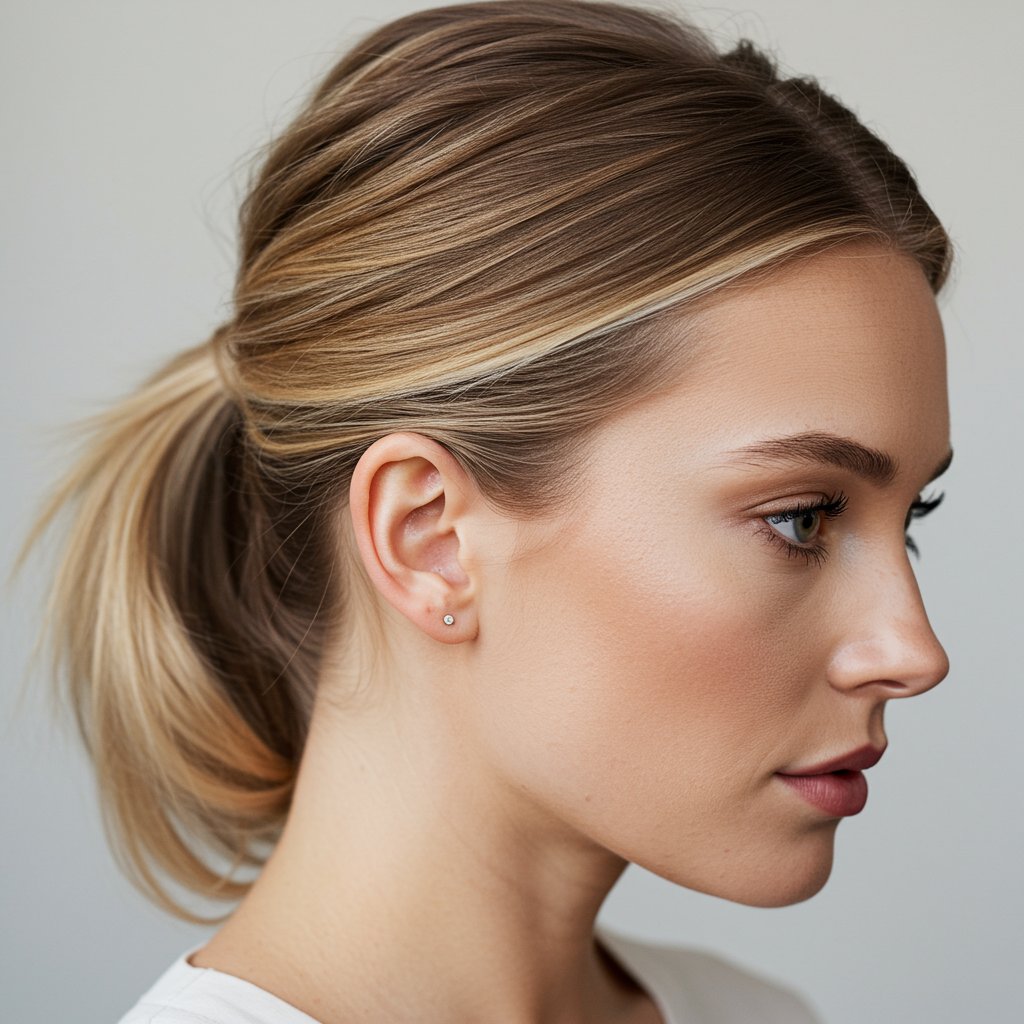 Subtle Scandi Hairline Highlights