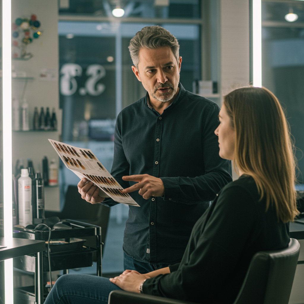 Stylist-Consulting-With-Client