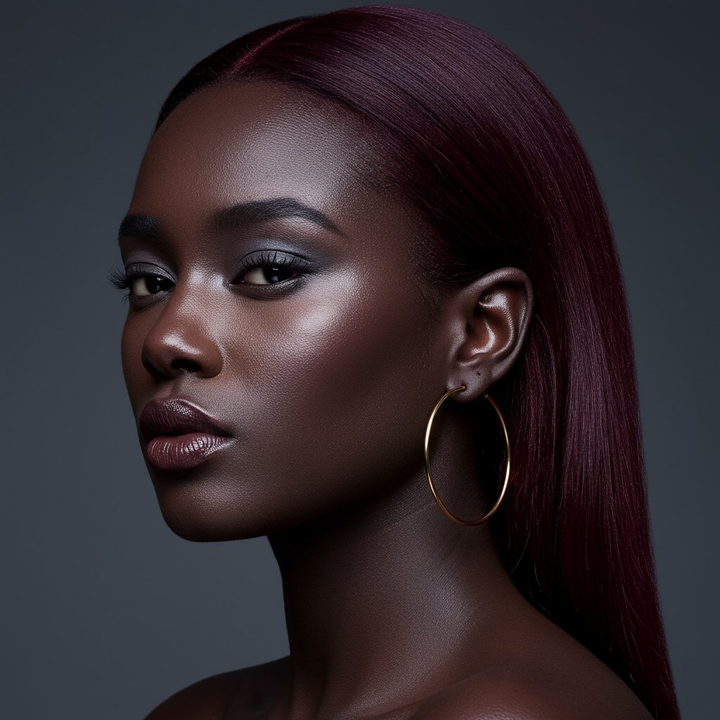 Woman-With-Deep-Skin-And-Burgundy-Hair