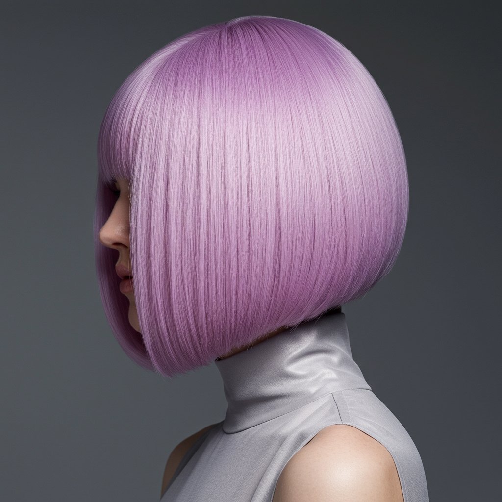 Digital Lavender Hair High Fashion
