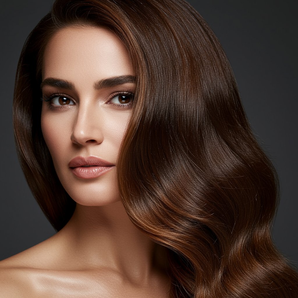 Expensive Brunette Hair Color Model