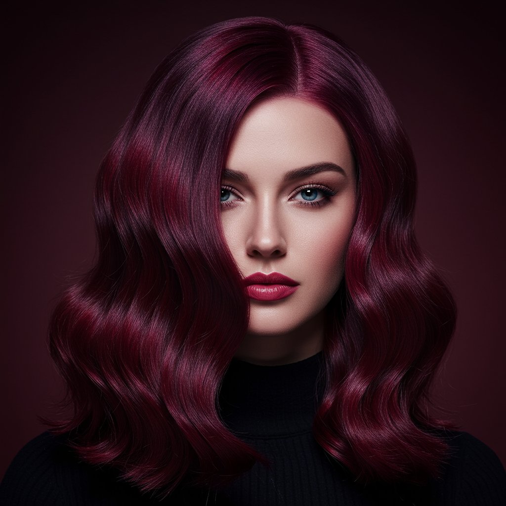 Mulberry Wine Rich Hair Color