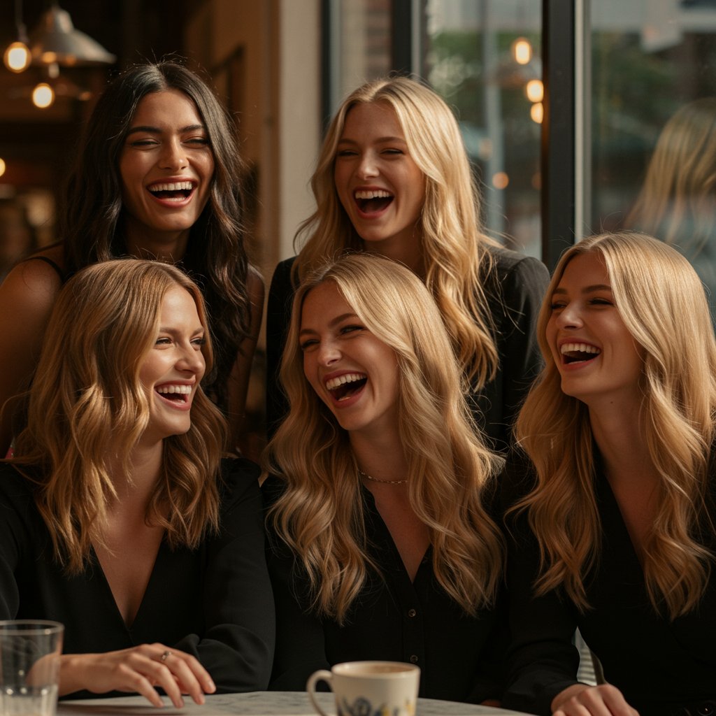 Diverse Women With Trendy Hair Colors