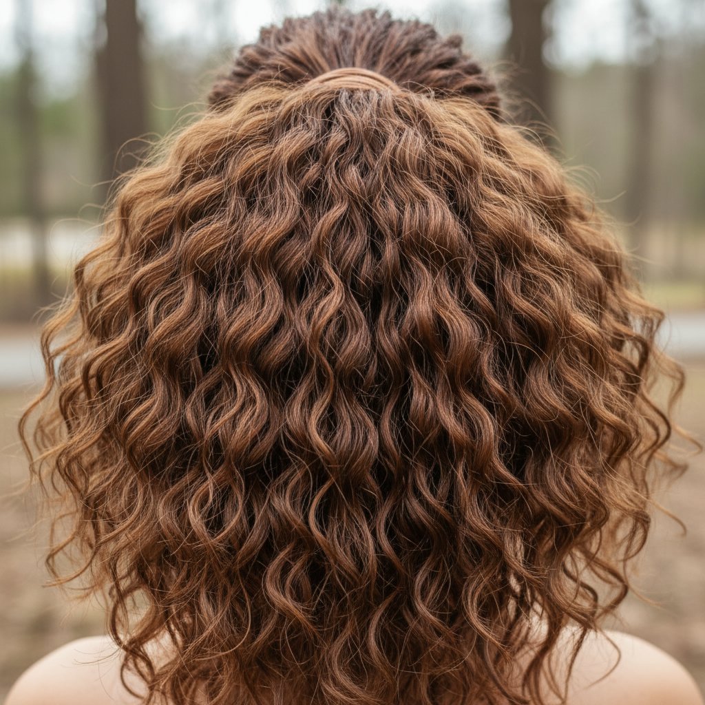 Crimped Ponytail Drama