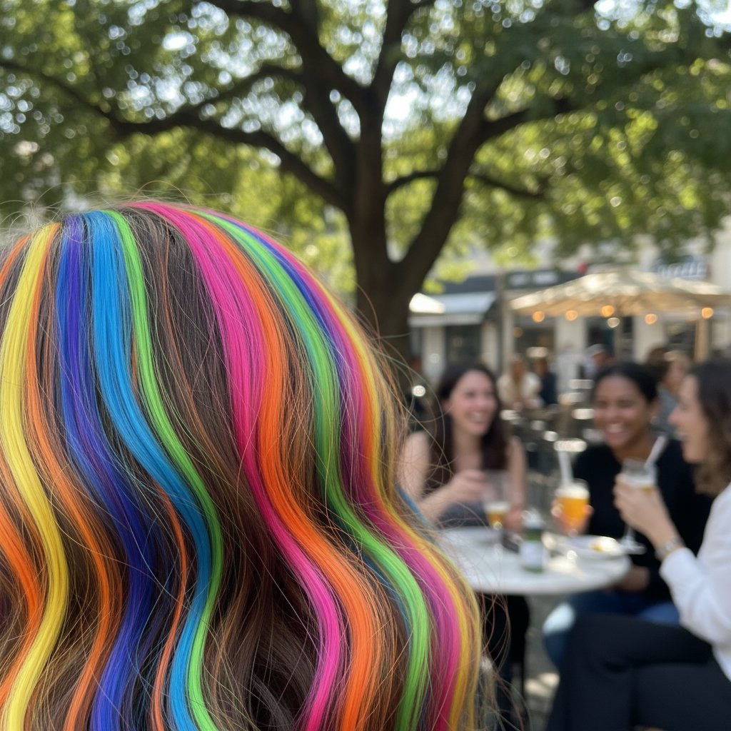 Vibrant Color Pops with Extensions