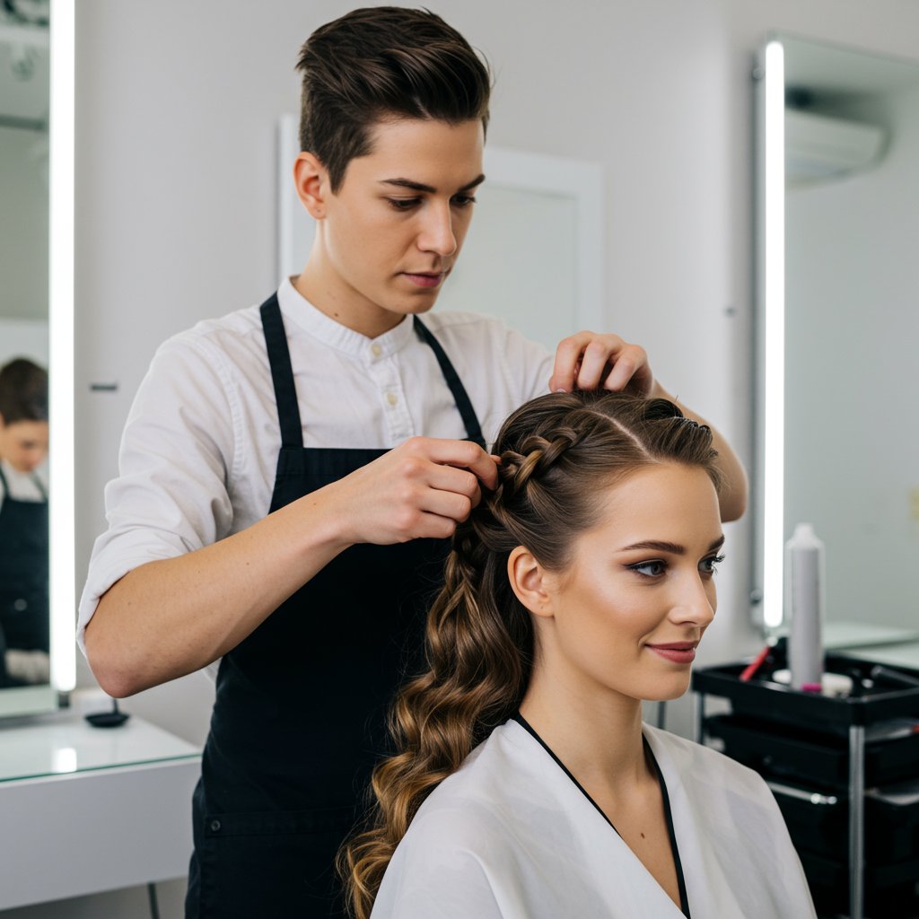 Modern Salon Braiding Ritual
