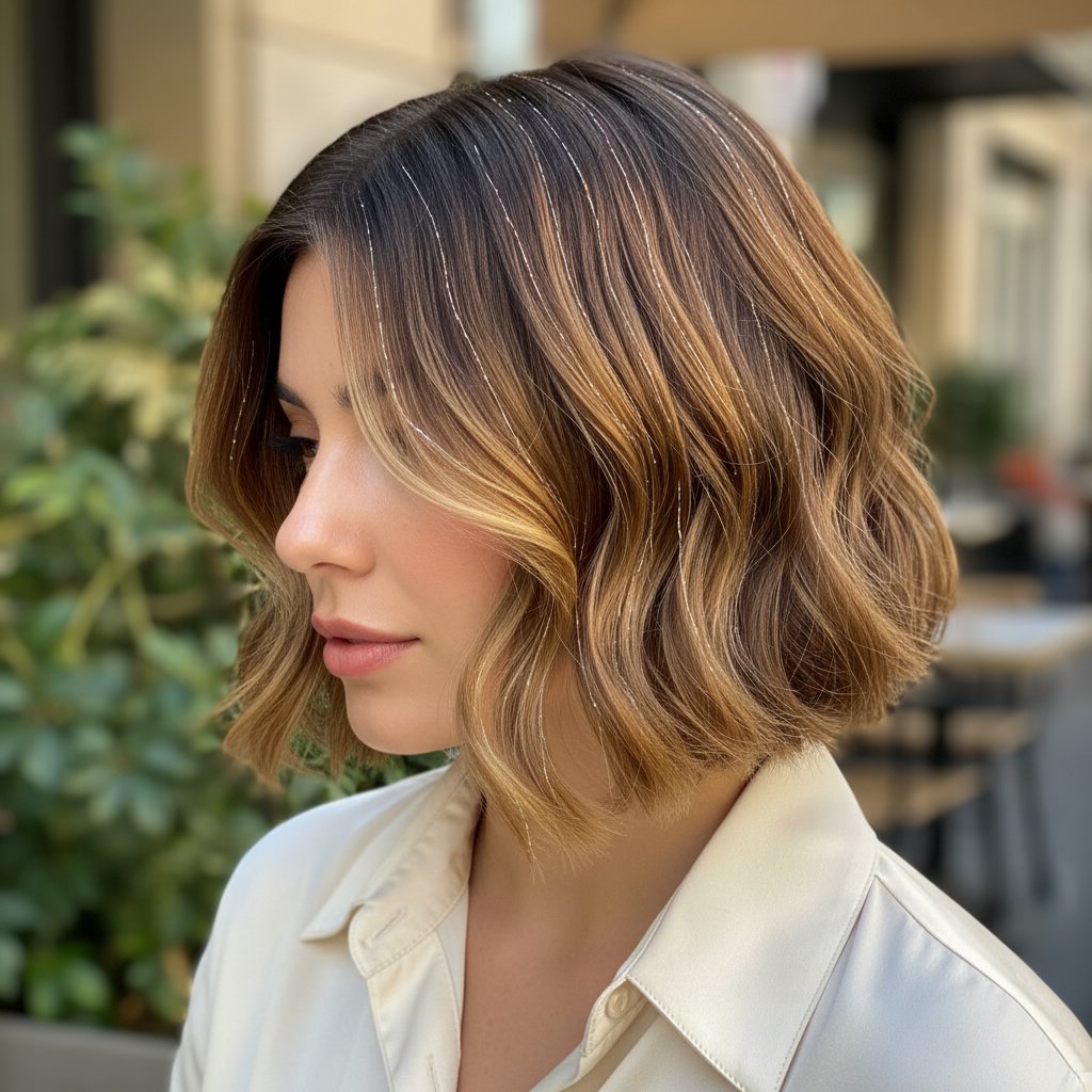 Chic Bob with Subtle Shimmers
