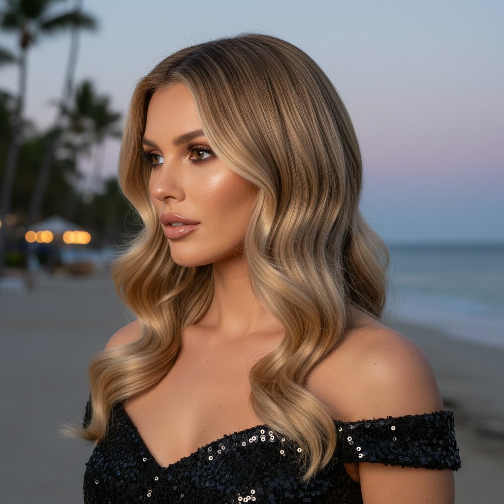 Glamorous Evening Waves