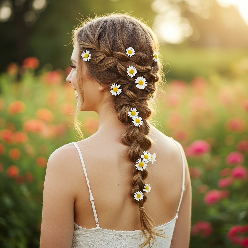 Playful Spring Braided Hairstyle