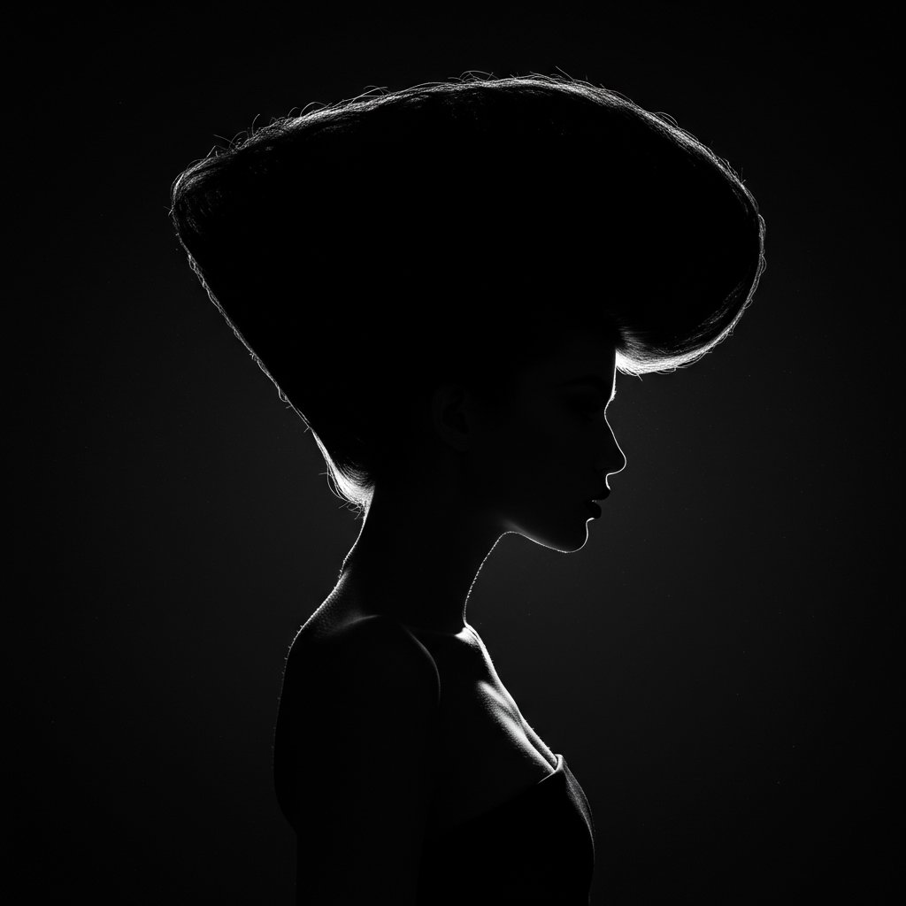 Dramatic Hair Silhouette