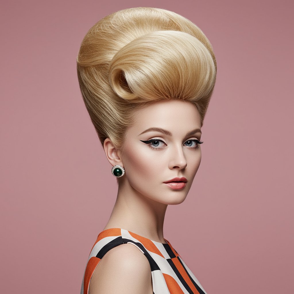 1960S Woman With Beehive Hairstyle