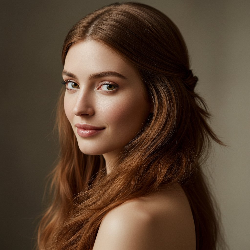 Classic-Half-Up-Half-Down-Hairstyle-Natural-Light