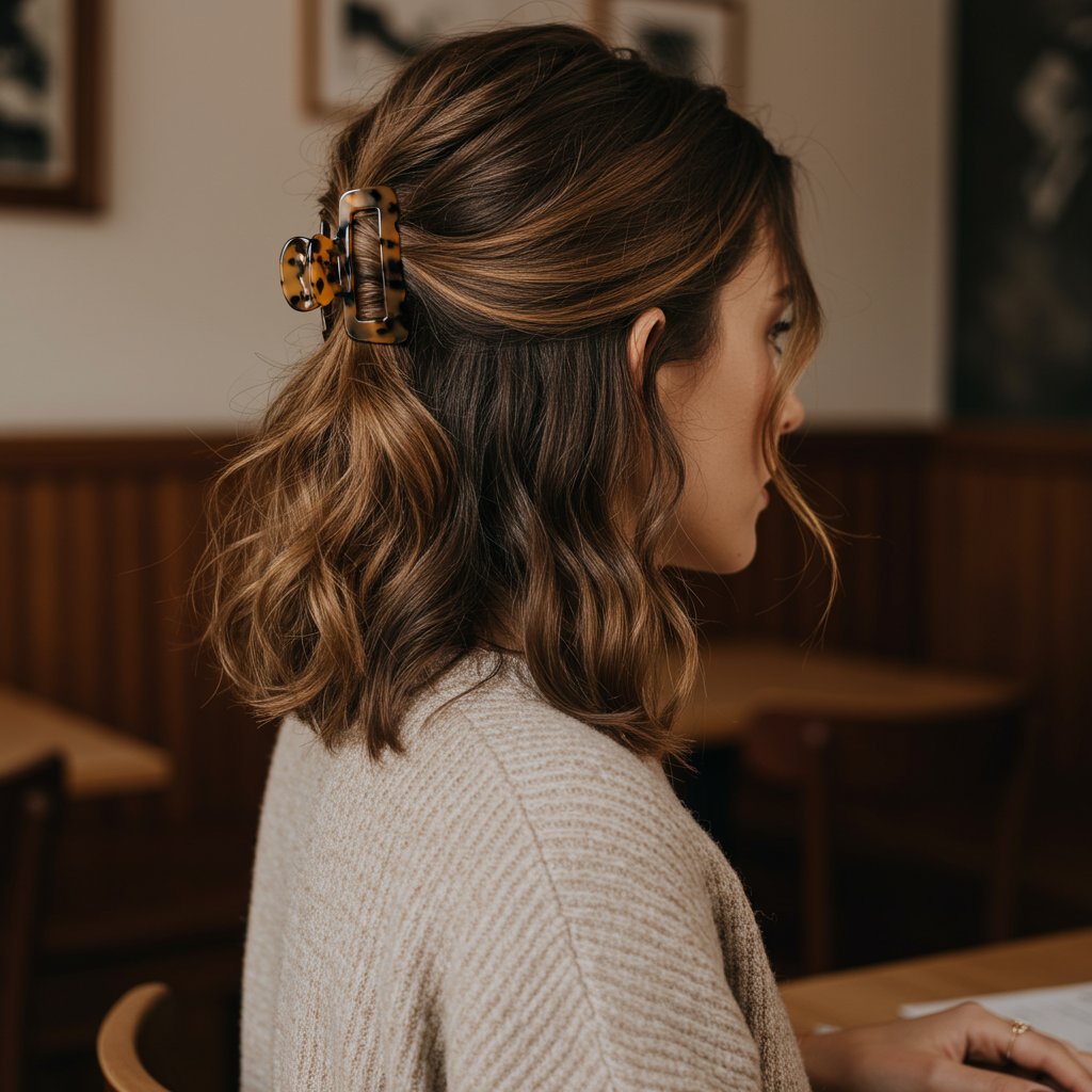 Effortless-Claw-Clip-Half-Up-Hairstyle