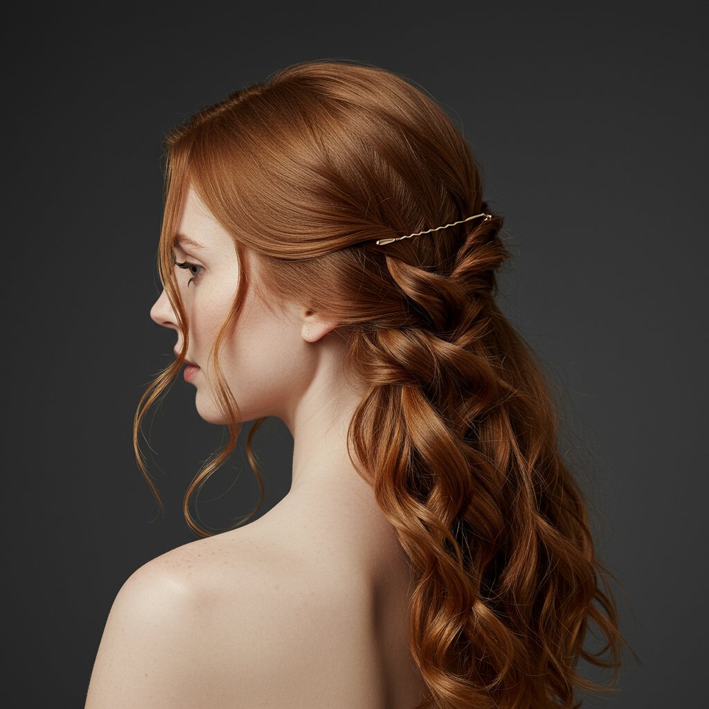 Romantic-Twisted-Pull-Back-Hairstyle
