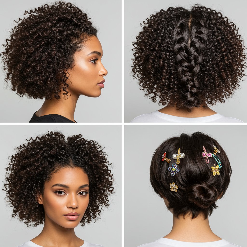 Diverse Women With Different Half Up Styles