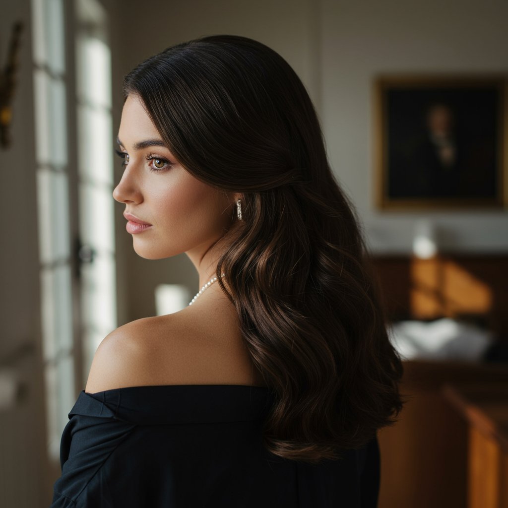 Classic Half Up Half Down Elegance