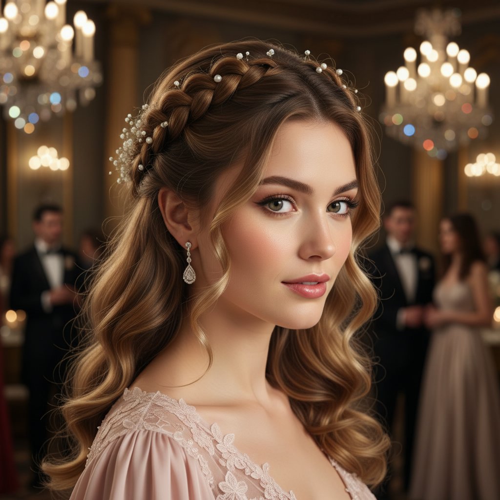 Braided Half Up Crown