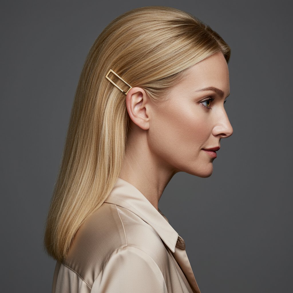 Sophisticated Woman With Chic Half Updo