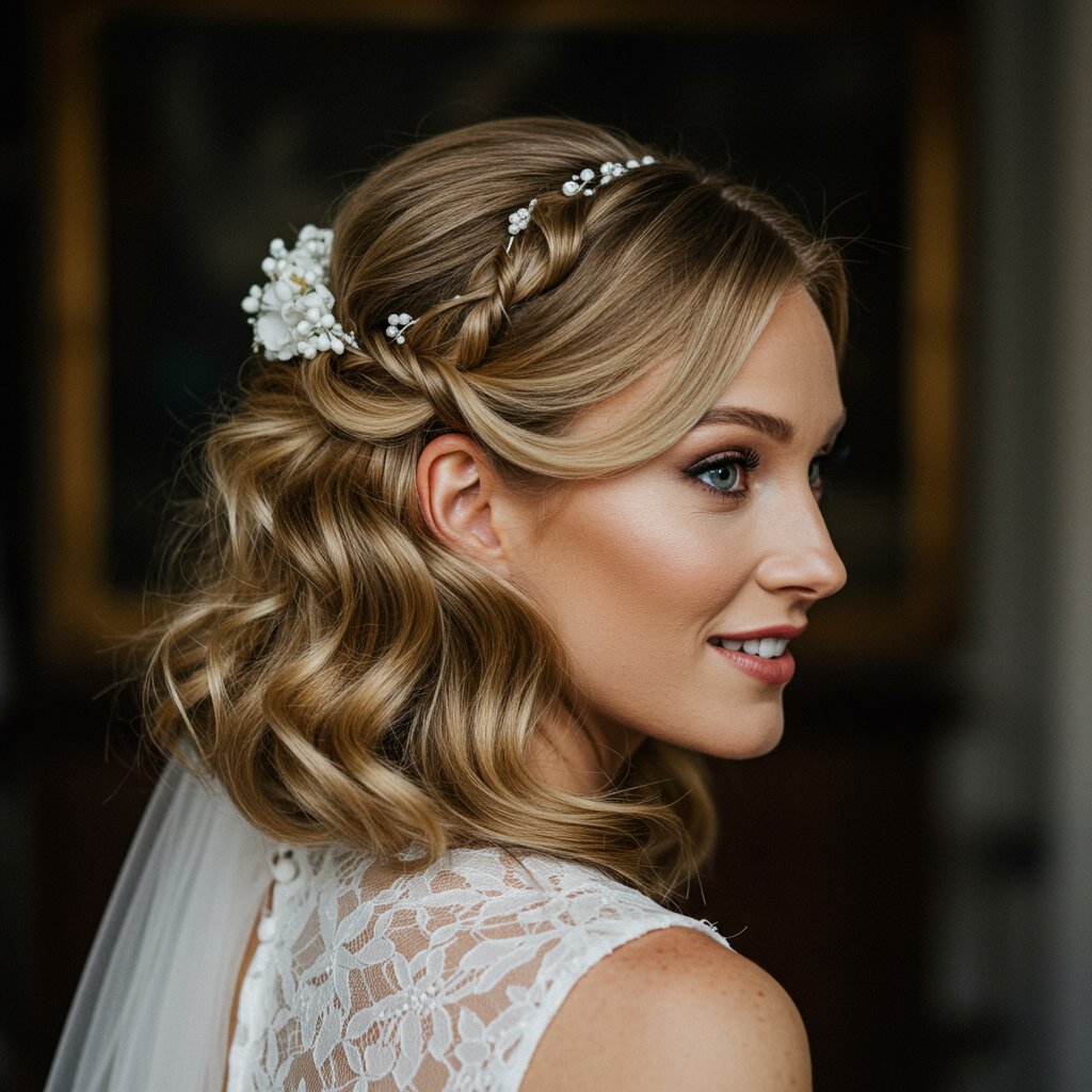 Bride-With-Romantic-Curls-Half-Updo