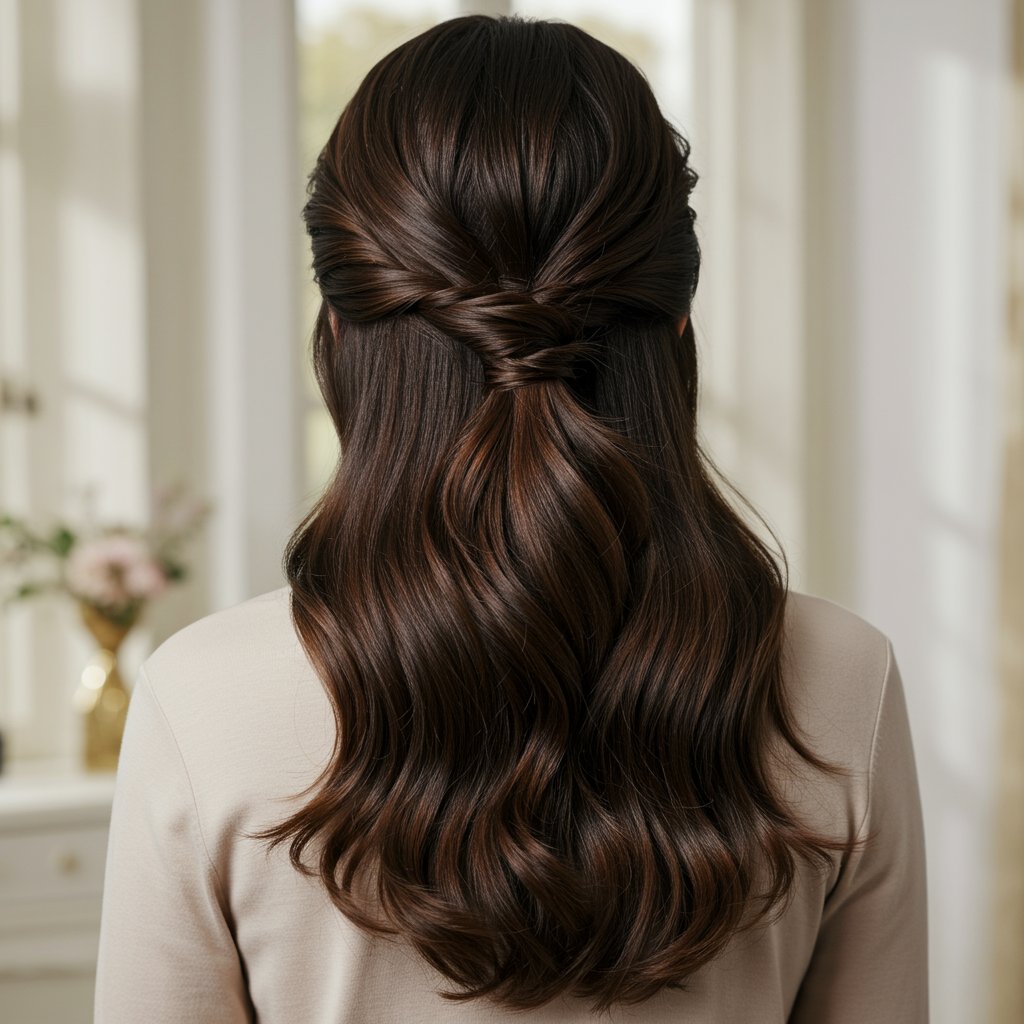 Classic-Half-Up-Half-Down-Hairstyle
