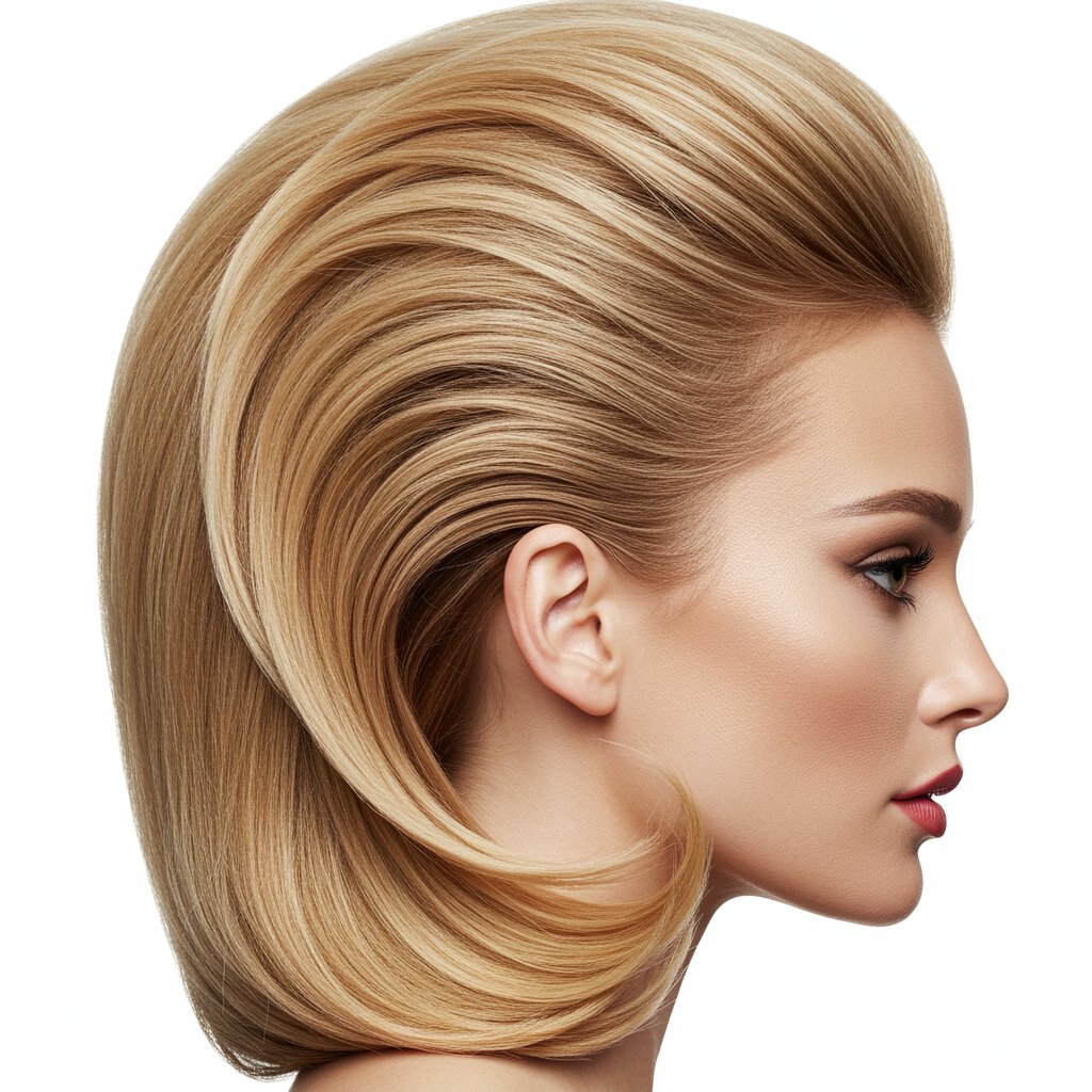 Sleek-Voluminous-Crown-Half-Up