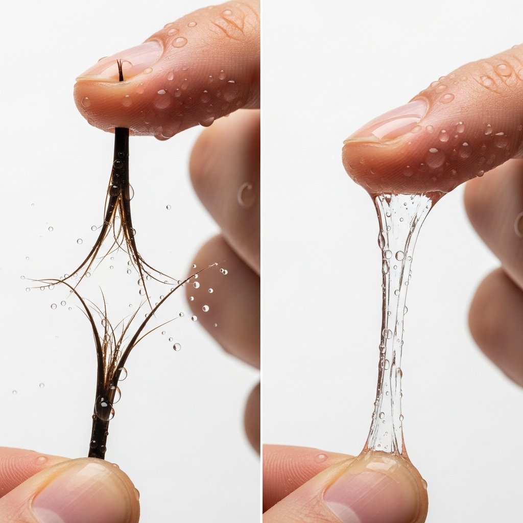 Hair Elasticity Stretch Test