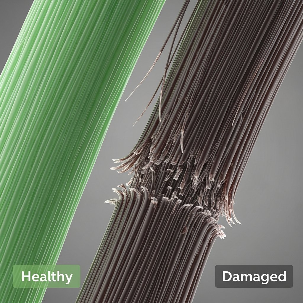 Microscopic Hair Cuticle Structure