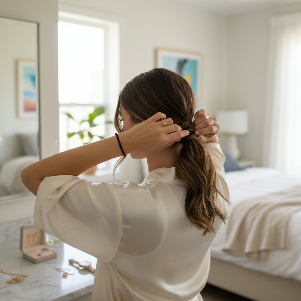 Sleek Ponytail with a Twist
