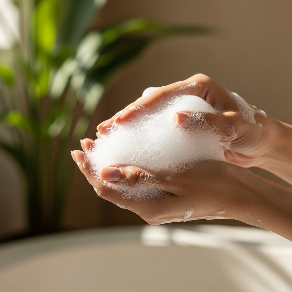 Shampoo Lather Hands