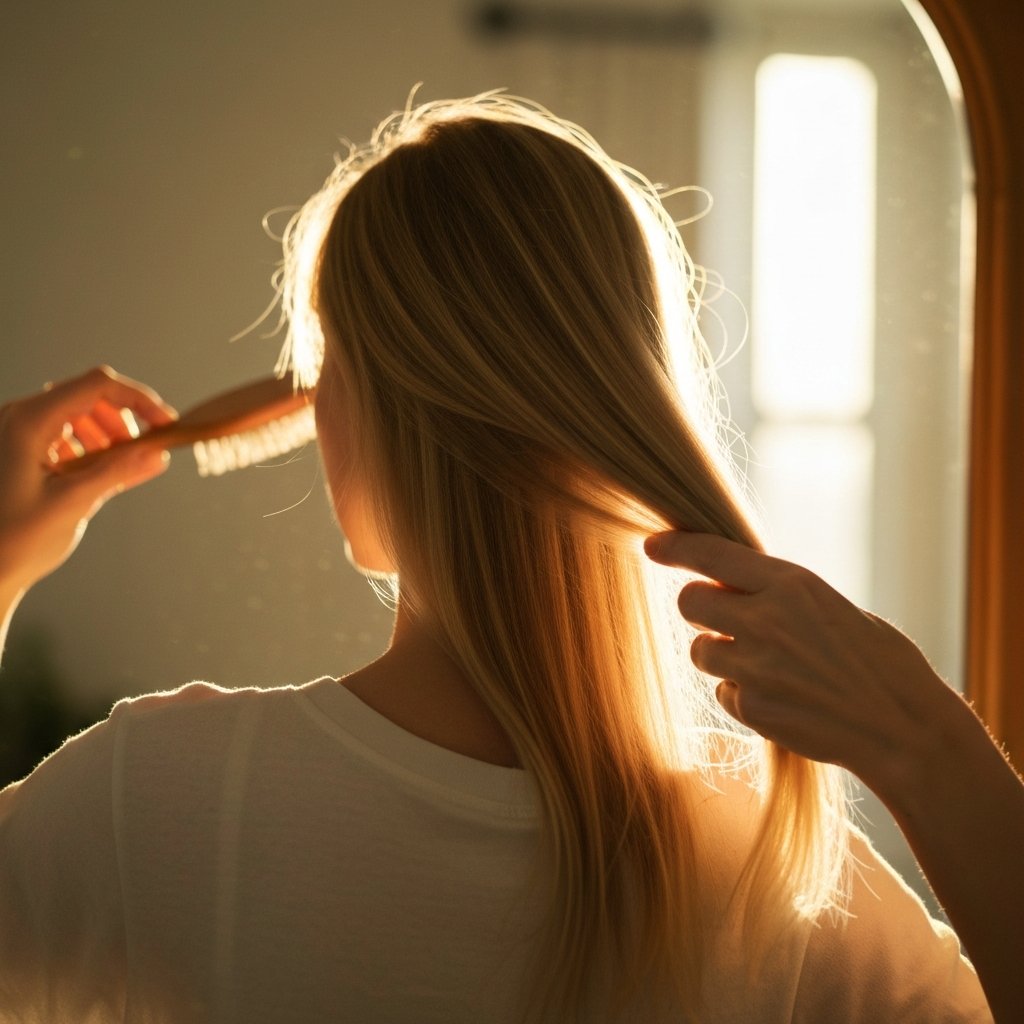 Fine-Hair-Brushing-Sunlight