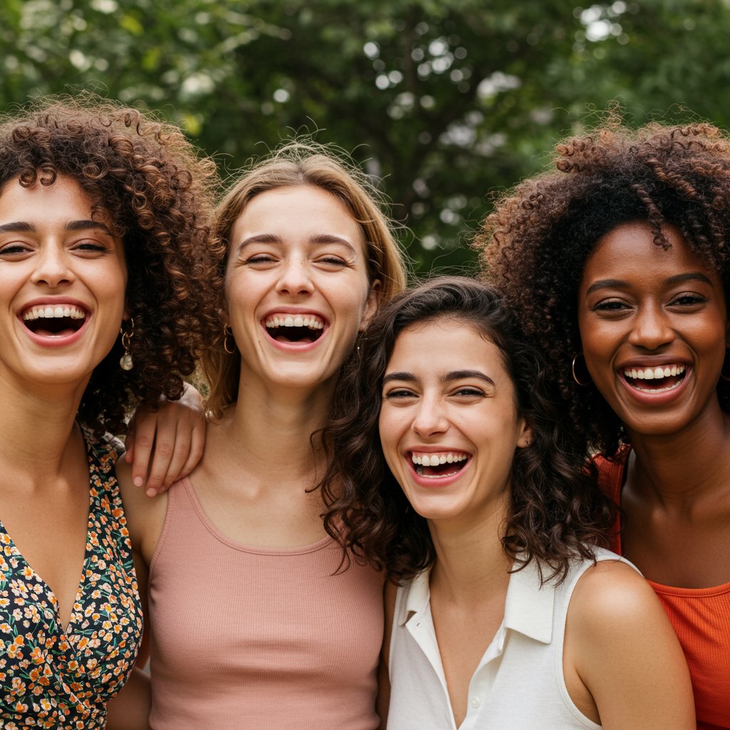 Diverse Group Of Women With Flattering Hairstyles