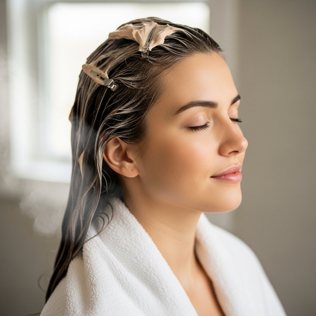 Woman-With-Deep-Conditioning-Hair-Mask