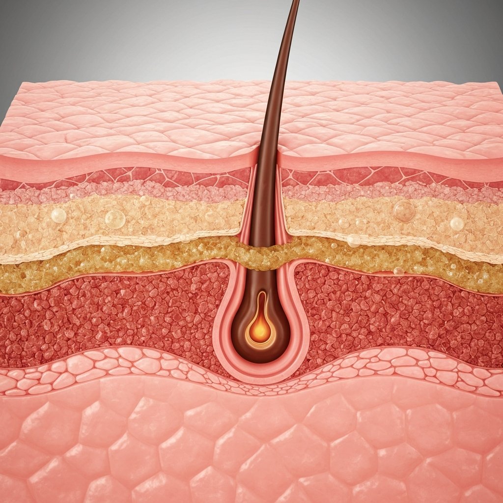Microscopic Scalp Diagram Concept