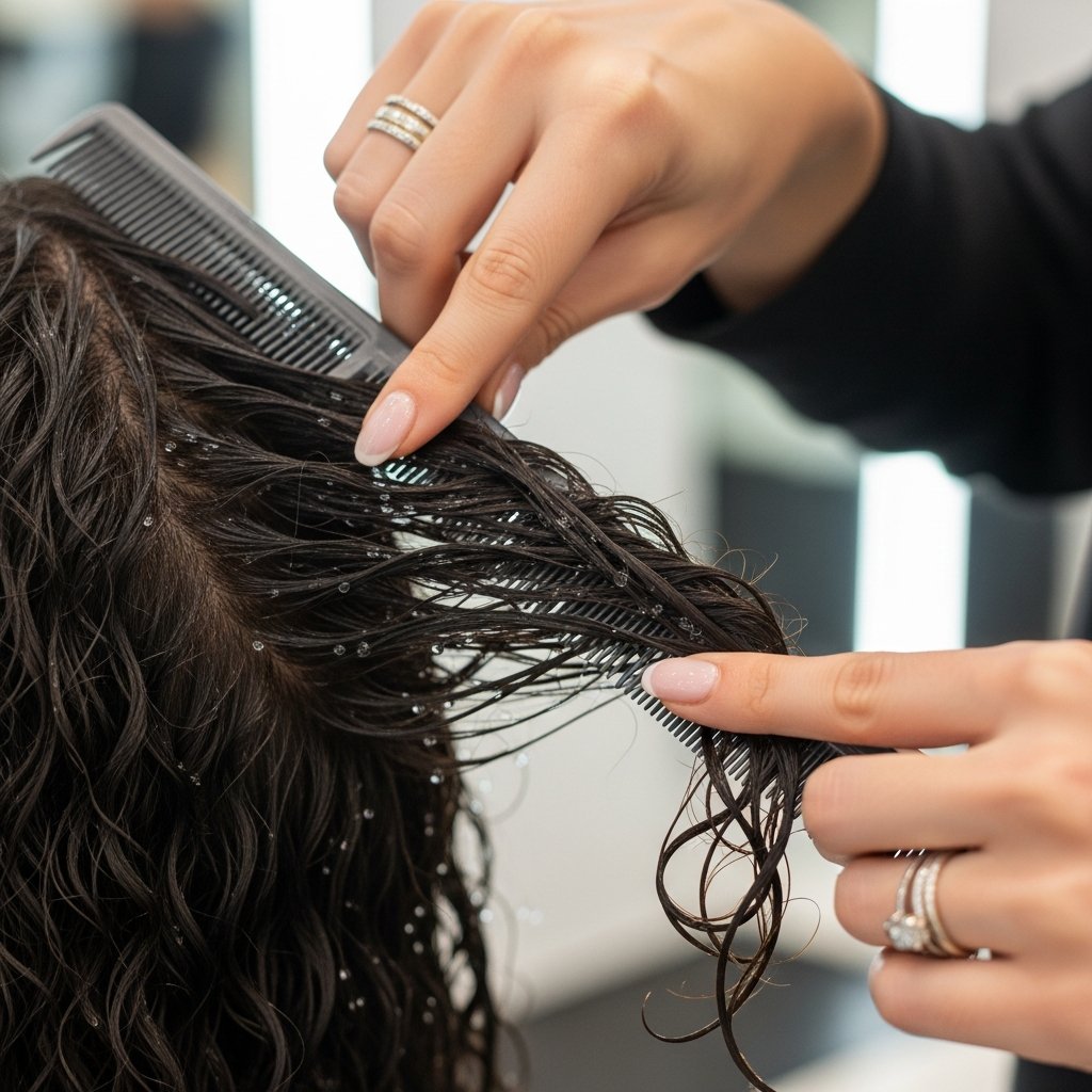 Gentle Detangling Wet Hair