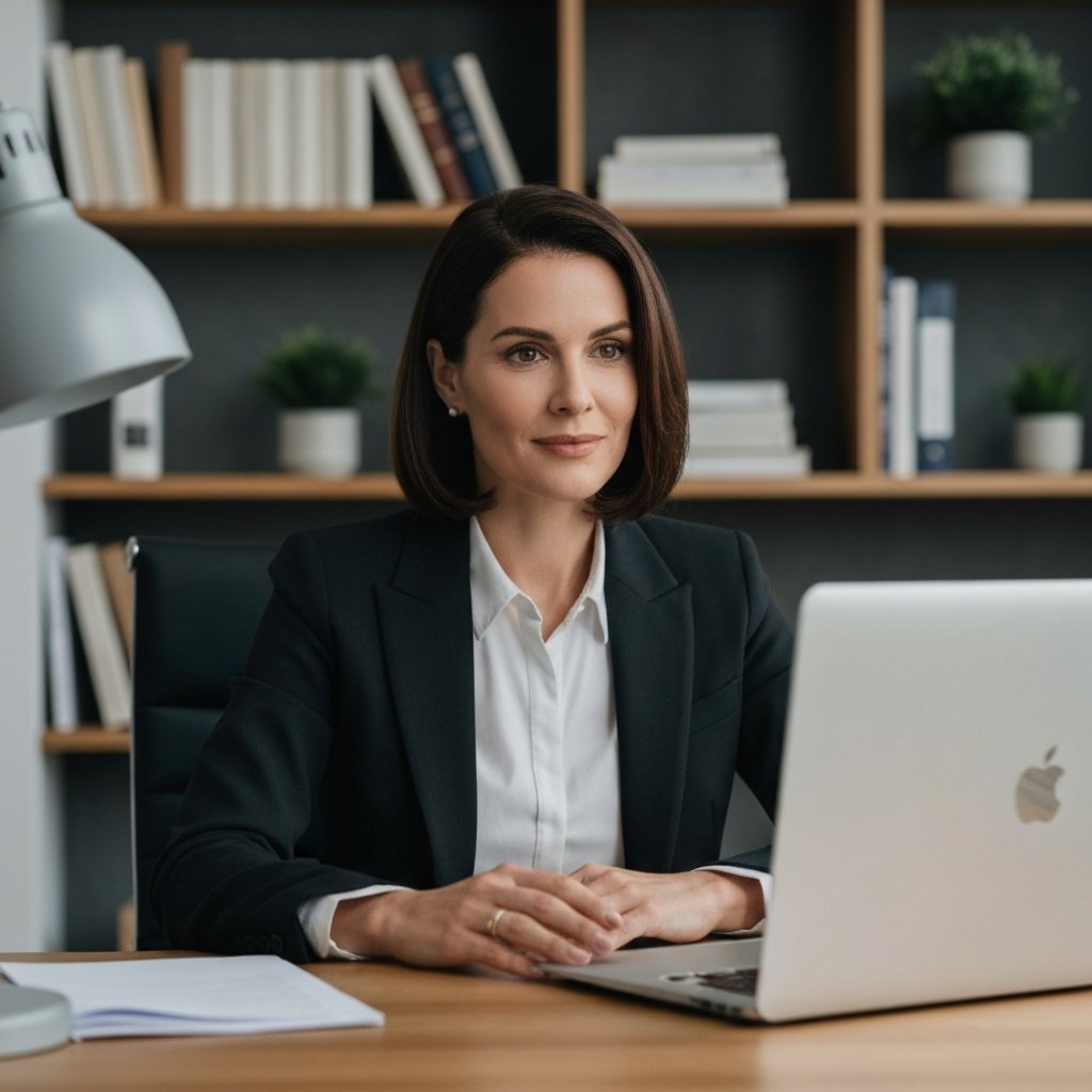 Professional-Woman-Video-Call-Setup