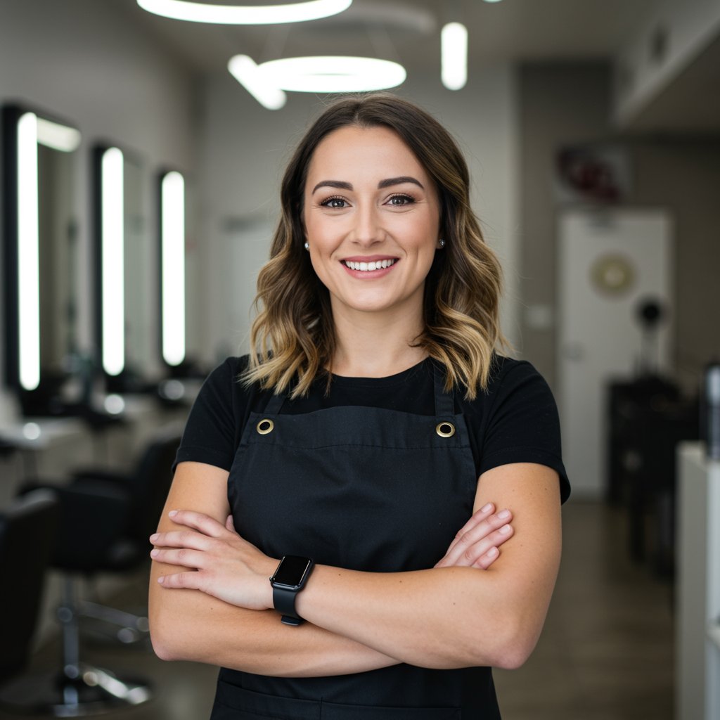 Friendly Approachable Stylist Portrait In Salon