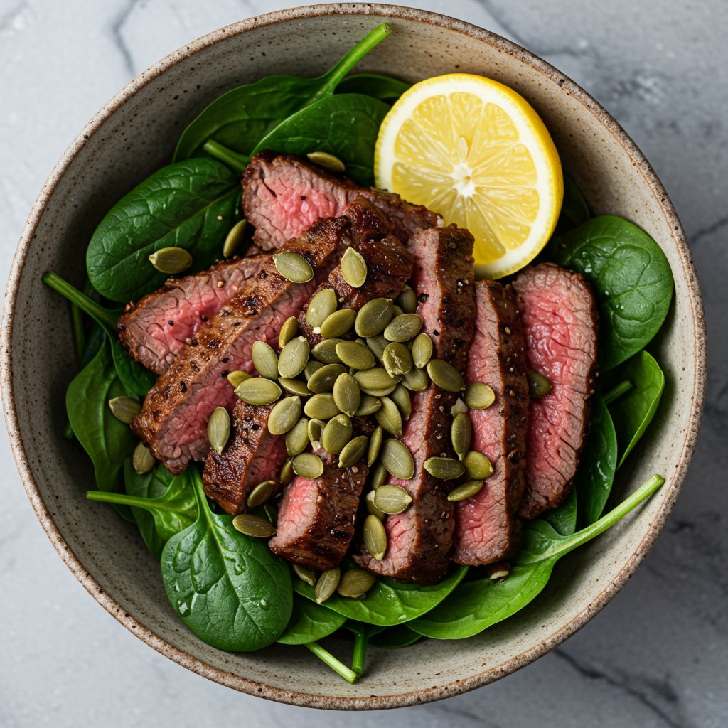 Iron And Zinc Rich Meal Close Up