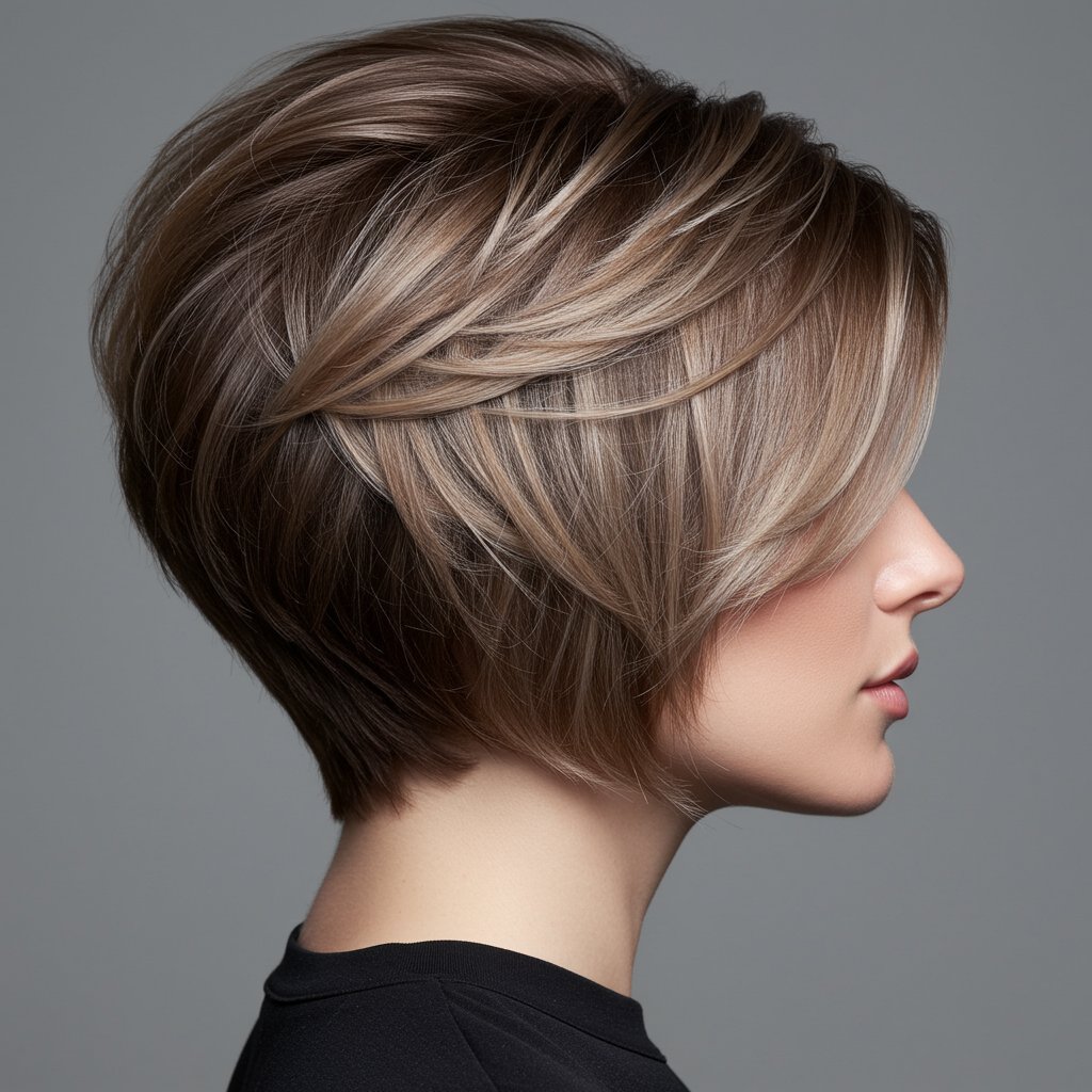 Butterfly Haircut Layer Detail
