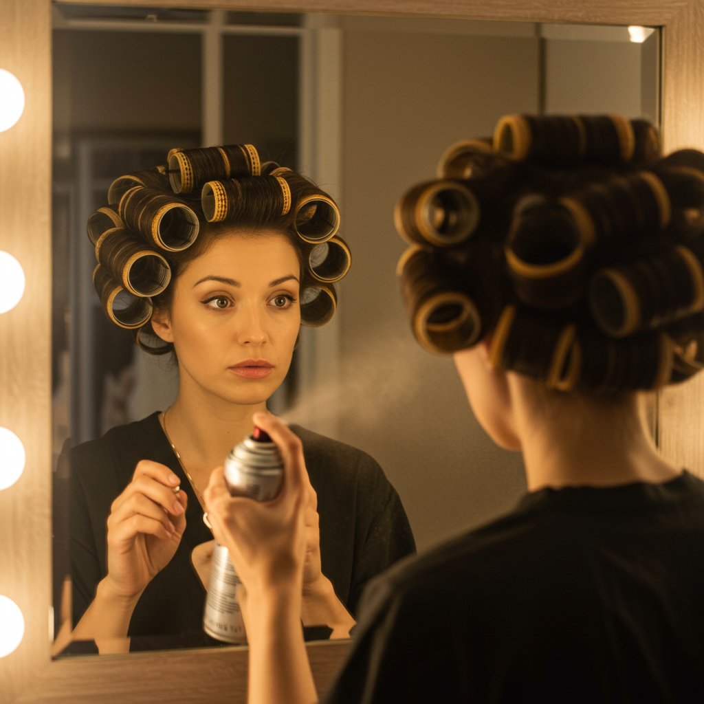 Styling Butterfly Blowout With Rollers