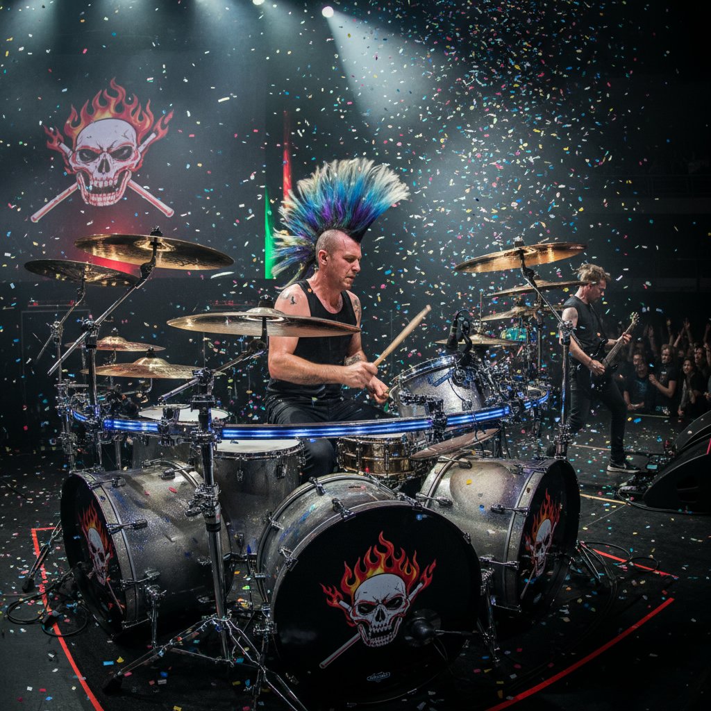 Drummer's Dynamic Mohawk