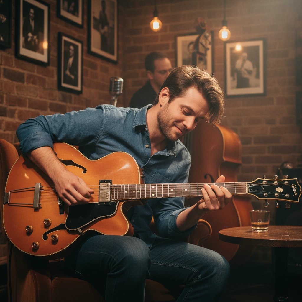 Guitarist's Casual Tousle