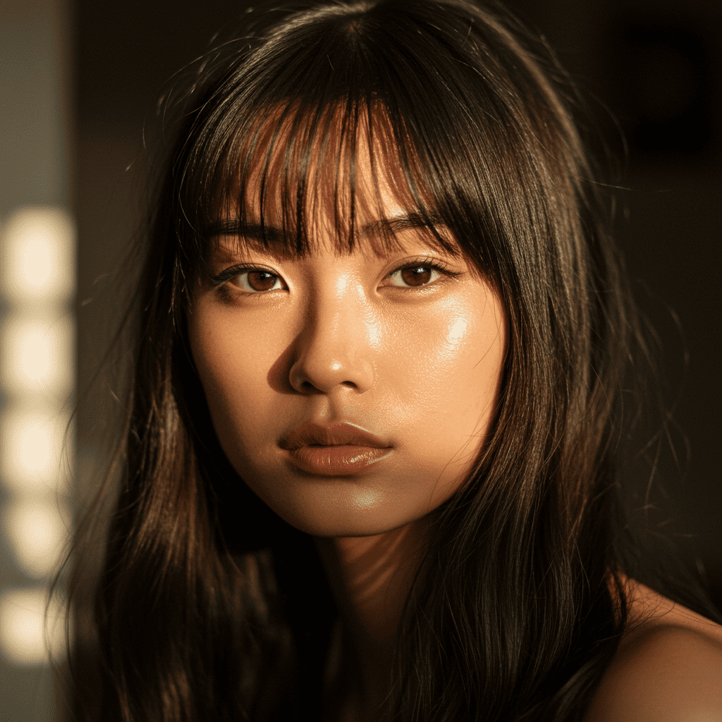 See Through Bangs Natural