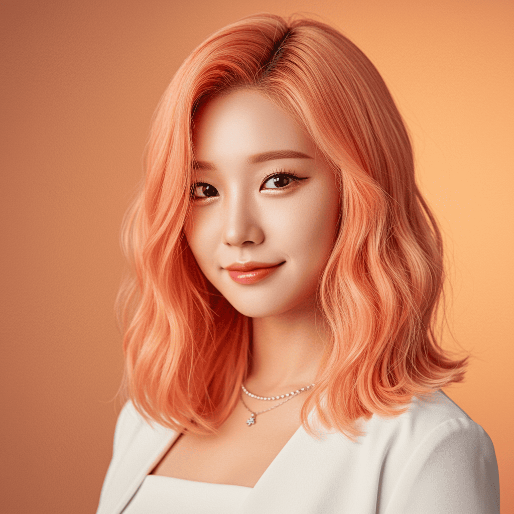 Two Tone Peach Blonde