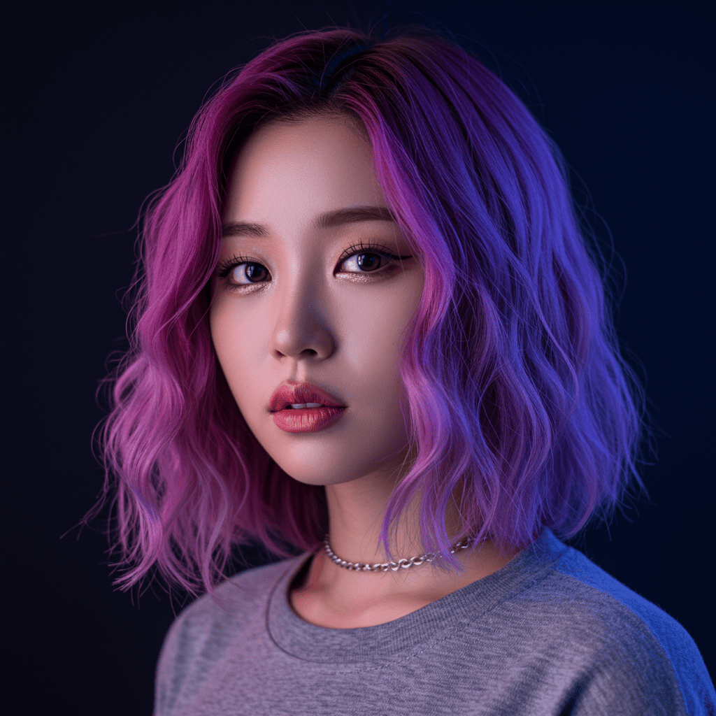 Two Tone Purple Fade