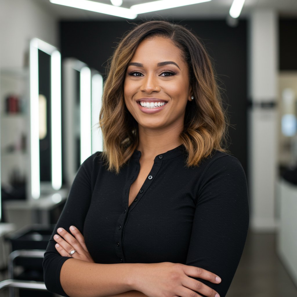 Friendly Hairstylist Portrait